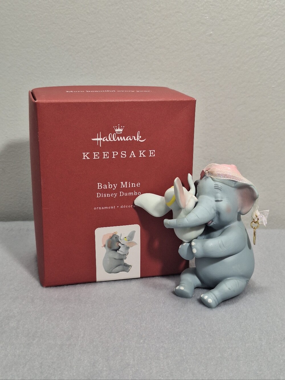 Hallmark Keepsakes 2109 Baby Mine Dumbo Mrs Dumbo Disney Christmas Ornament Box